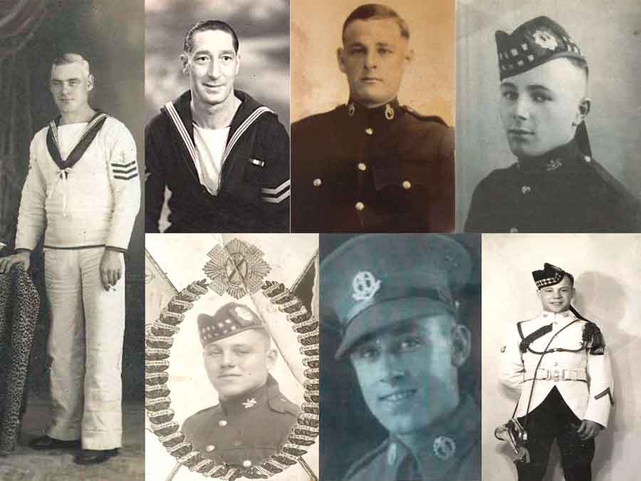 Some of the men on the Lisbon Maru Leading Stoker Arthur William Bright Telegraphist Charles Stephen Haviland Corporal Edward Husband Private Kenneth Hodkinson Private John Borg Private James Alfred Maynard Private Duncan Edwin Cameron