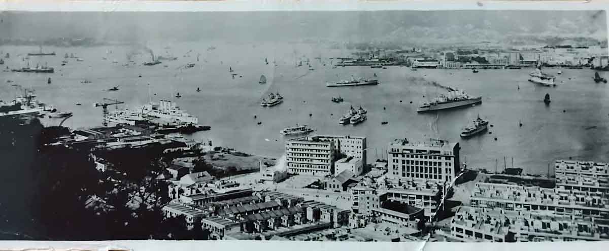 Wanchai harbour front c1942