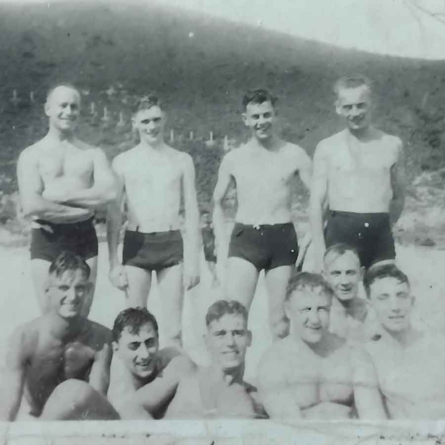George Bainborough in a group image - can you identify anyone else in this picture