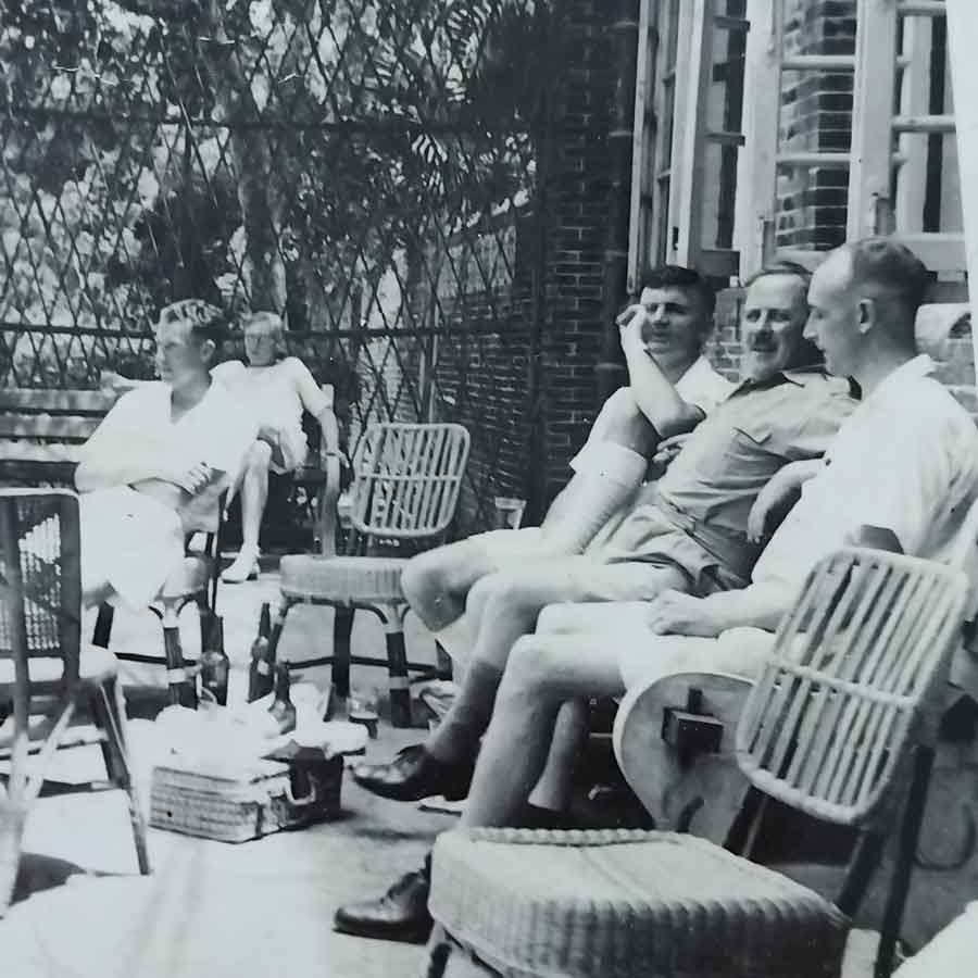 George Bainborough in a group image - can you identify anyone else in this picture