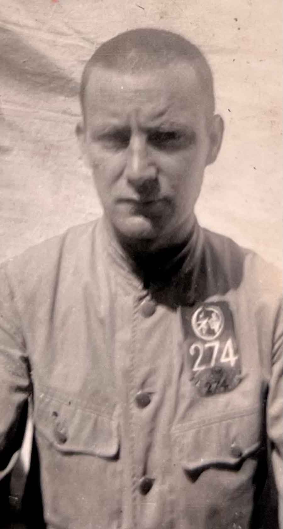 Kenneth Gordon-James, survivor of the Lisbon Maru pictured while a Far East Prisoner of War (FEPOW)