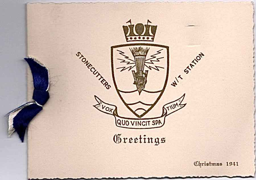 Charlie's last Christmas card sent to his wife in 1941. Clearly sent before the Japanese attack on 8th December 1941.