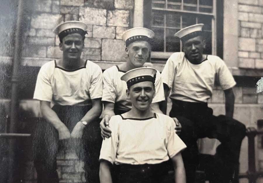 Thomas Theodore Jones survivor of the sinking of the Lisbon Maru. Can you identify the other men in this picture?