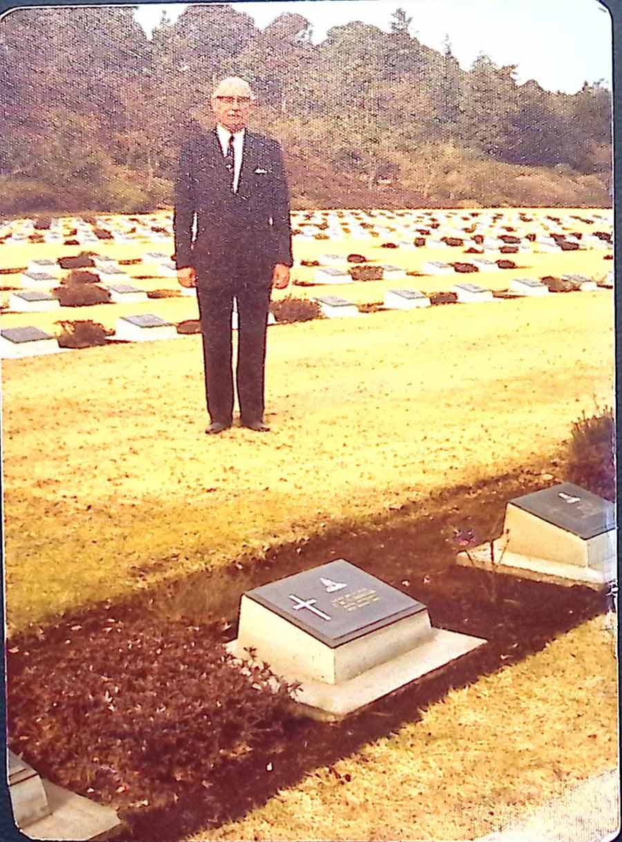 Resting place of the ashes of Thomas William George Banham at Yokohama Cemetery, Japan. Thomas survived the sinking of the Lisbon Maru but died just days before the surrender of the Japanese