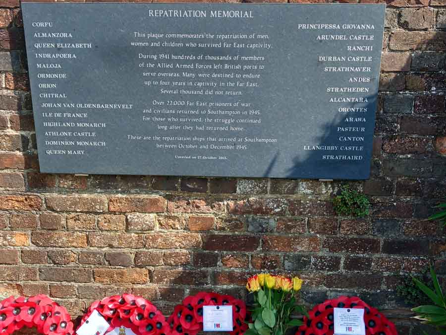 Repatriation commemoration southampton 2025