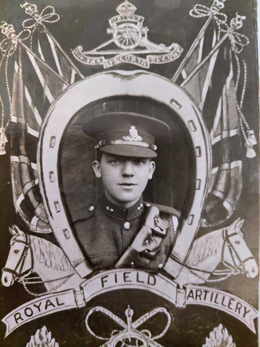 BSM Ernest Francis Shirley of the Royal Artillery lost in the sinking of the Lisbon Maru